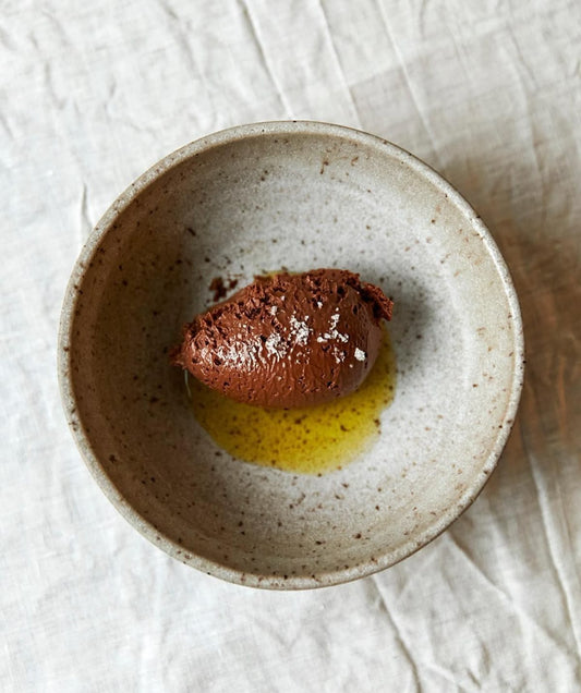 Dark chocolate mousse with flaky See Salt